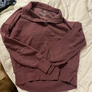 mauve collared sweatshirt!